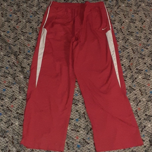 Nike Pants Y2k Nike Fit Storm Vintage Red Athletic Pants Navy Blue